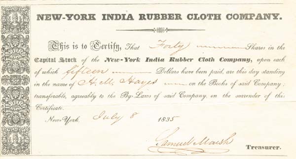 New-York India Rubber Cloth Co.